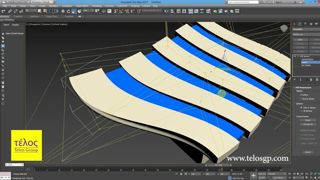 How to make Fast Form Deformation ( FFD ) in 3Ds max - YouTube