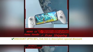 SALE Memo S3 Gamepad Type-C Mobile Phone Controller Hall Effect Stretching Handle Stick Joystick And