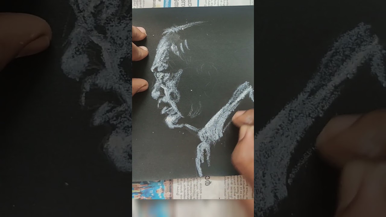 oil pastel in black paper｜TikTok Search