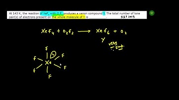 IIT ADVANCED 2019 PAPER 1 SOLUTION- At 143 K, the reaction of XeF4 with O2F2 produces a xenon