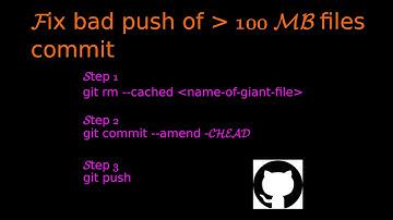 So your `git push` is failing because you committed larger than 100 MB file?