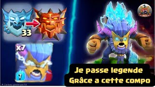 Attaque avec le nouveau sort de totem . hdv17/18 super yeti ultra cheaté 