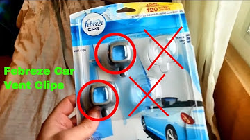 ✅  How To Use Febreze Car Vent Clips Review