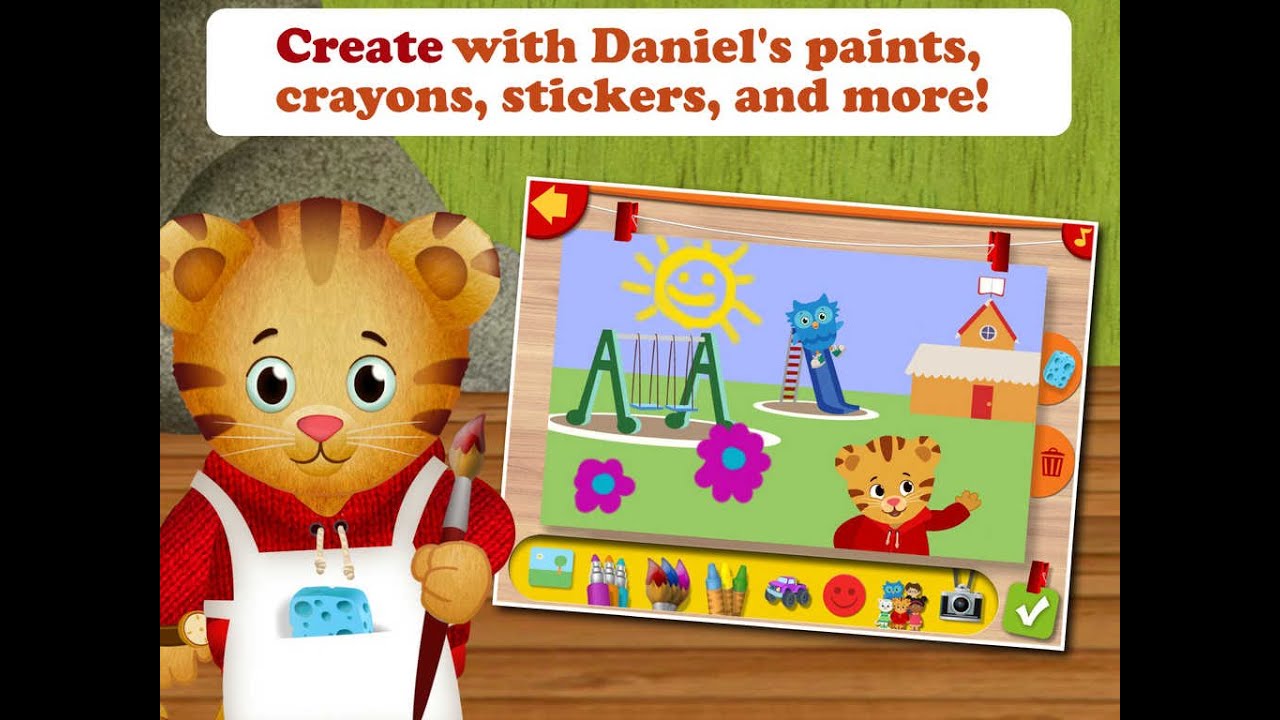 Daniel Tiger's Grr-ific Feelings Part 2 - Best iPad app demo for kids -  Ellie 