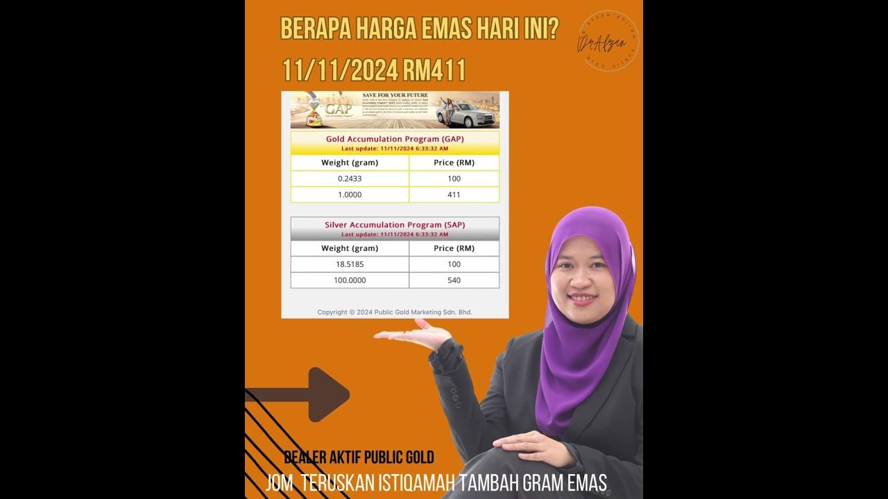 Harga emas publicgold 11/11/2024 YouTube