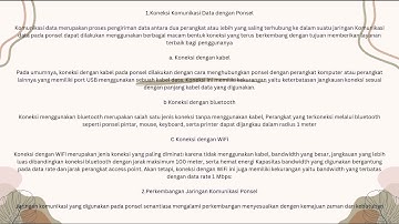 Materi Informatika || Komunikasi Data Dengan Ponsel (Cherly)