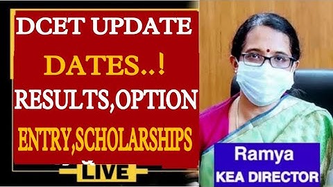 🚨DCET COUNCELLING UPDATE 2022|| RESULTS,OPTION ENTRY || SCHOLARSHIPS DETAILED VIDEO @mahimasters