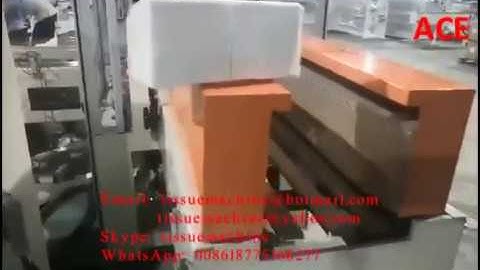 Automatic Napkin Paper Machine with two stack napkin packing machine & auto transfer