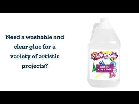 1 Gallon Washable Clear School Glue 2 Pack