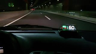 ヘッドアップディスプレイを紹介。スピードメーターが見づらい車種の人必見　Head Up Display