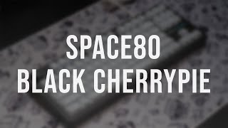 Space80:Apollo | Black Cherrypie | PC Plate | GMK Bleached
