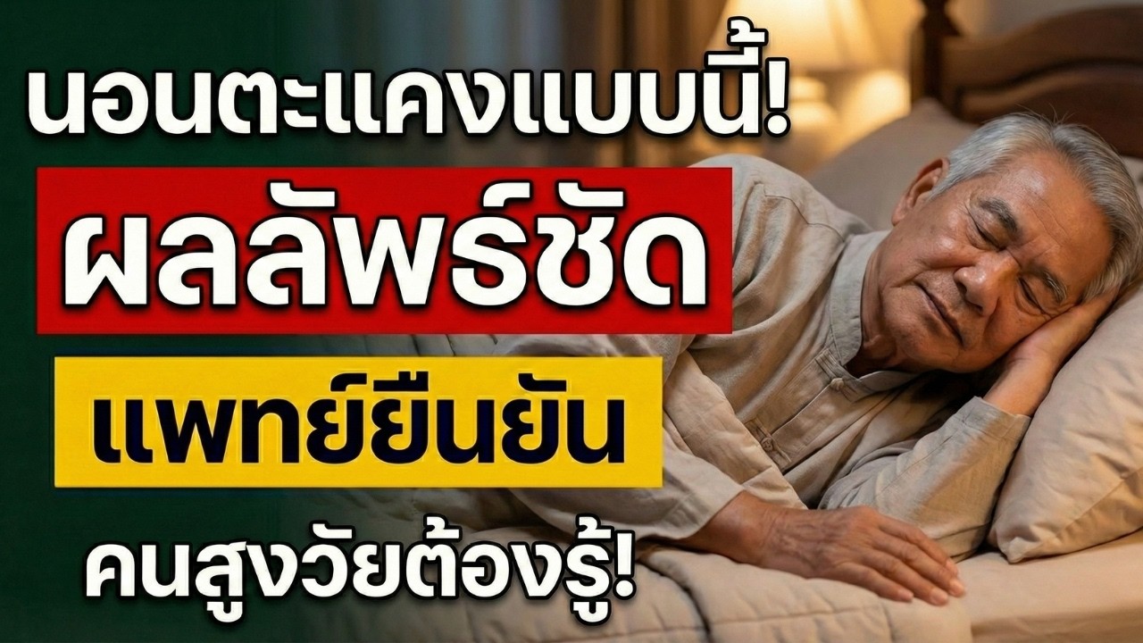 ผู้สูงวัยควรเปลี่ยนท่านอนหรือไม่? หมอญี่ปุ่นอธิบาย 4 เหตุผลที่นอนตะแคงซ้ายดีต่อสุขภาพ