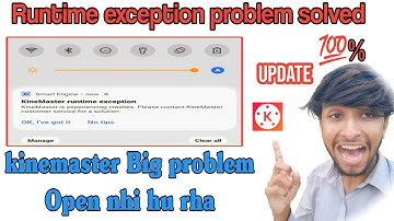 kinemaster runtime exception solved 💯 || runtime exception problem vivo solution !! Moulai Tech