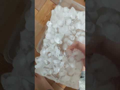 making ice in a shape of a box