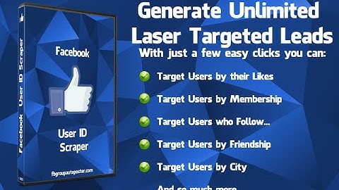 Facebook User ID Scraper