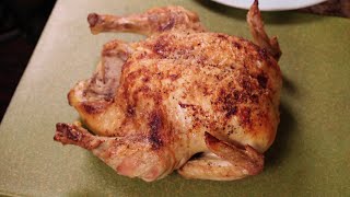 Roast chicken with soft dark meat