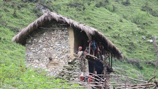 Surviving Life in the Nepali Mountains during the Rain || Compilation of Best Footages || IamSuman