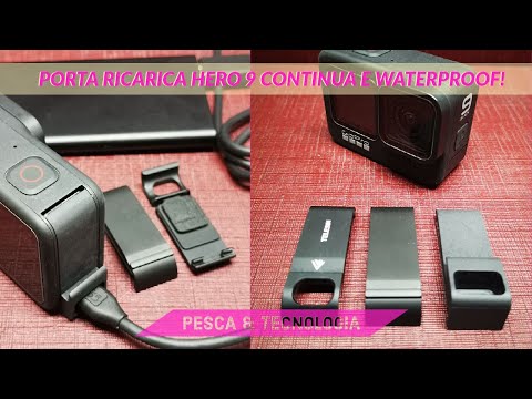 GOPRO HERO 9 BATTERIA (quasi) INFINITA! Porta usb passacavo batteria waterproof ORIGINALE