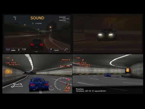 Gran turismo 2 vs Gran turismo 5 - Nissan Skyline R34