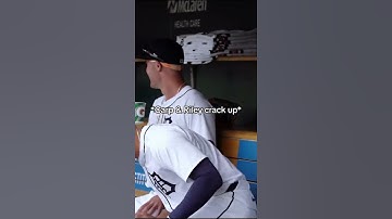 Thumbnail of Kerry Carpenter is a legend for this 🤣 (via @Tigers/TT) #shorts