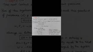Enthalpy / Revision Notes NEET Chemistry