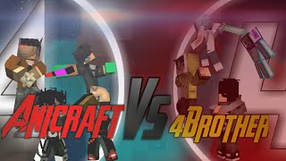 Anicraft Vs 4 Brother Part 1 Minecraft Animation