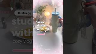 study with me ft. Mila.gg #cozyroom #studentlife #aitools #cozynights #studyvlog #cozyvlog #study