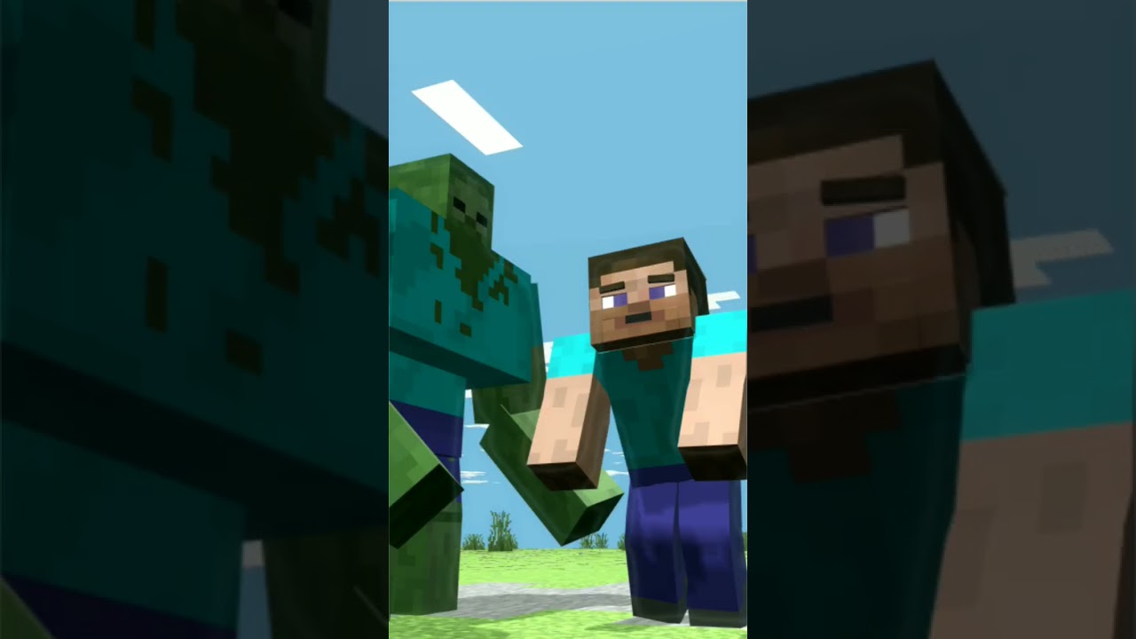Steve Fears the Monster 💀| #minecraftanimation #animation #memes #Animation 99 #shorts
