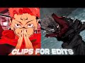 Sukuna vs mahoraga new scenes raw clips for editing jujutsu kaisen