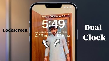 Add Dual Clock in iPhone Lockscreen | Dual Clock Widget in iPhone Lockscreen