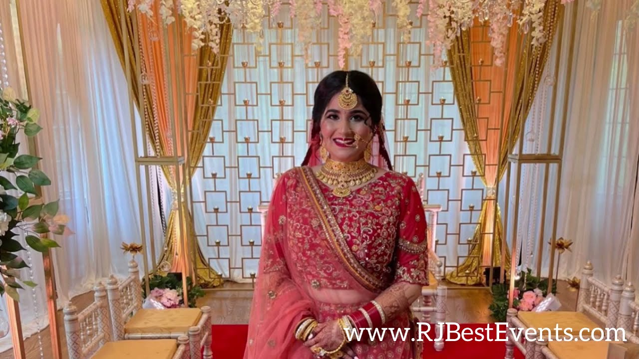 Modern Crystal Column Mandap Decor