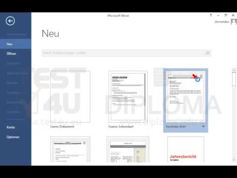 Erstellen Sie Ein Neues Dokument Das Auf Die Vorlage Apotheke Brief Basiert Youtube
