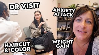 GI DR UPDATE | NEW HAIRCUT &amp; COLOR | ANXIETY ATTACK | WEIGHT GAIN