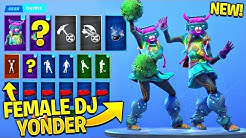 new female dj yonder skin showcase with all leaked fortnite dances cheer up clean groove duration 10 42 - fortnite dj bop art