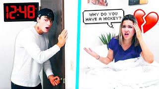Sneaking Home In The MIDDLE OF THE NIGHT With A HICKEY PRANK! *She Leaves*