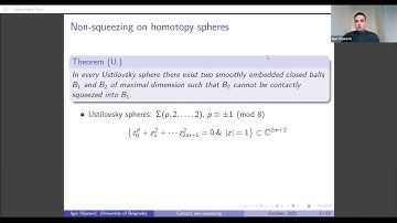 Contact non-squeezing via selective symplectic homology - Igor Uljarević