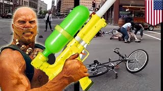 Pedal pub attack: Six arrested after soaking Minneapolis drinkers with water guns- TomoNews
