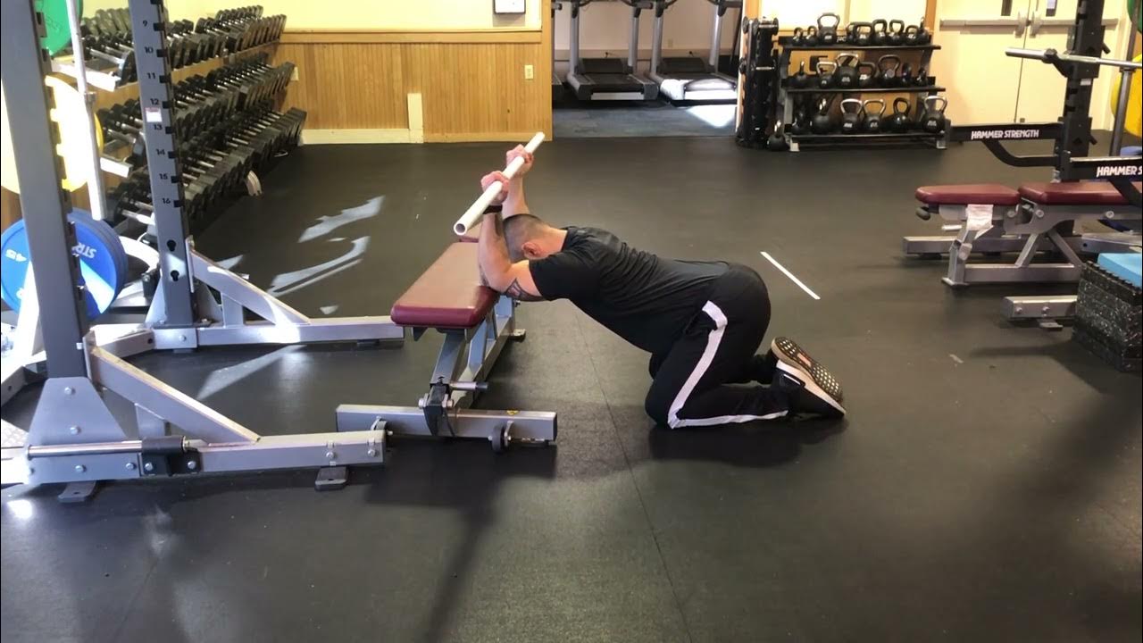 Lat Stretch Bench & PVC Pipe YouTube