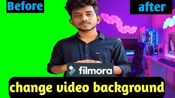 How to change video background | Green screen editing | Full Tutorial | Filmora 9