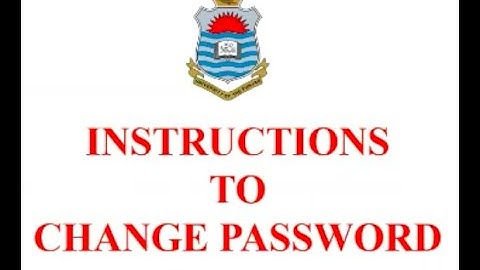 How to Change Password for PU Online Exams