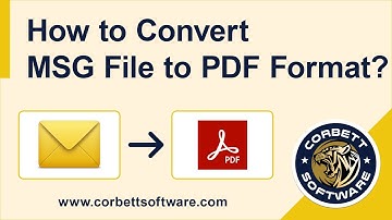 Convert MSG to PDF – Export  (Outlook MSG ) to PDF Adobe