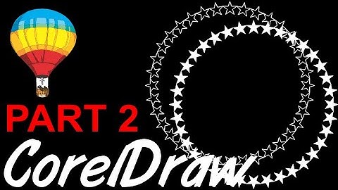Corel Draw Tips & Tricks Rotate 36 STARS around a circle and have them touch Part 2