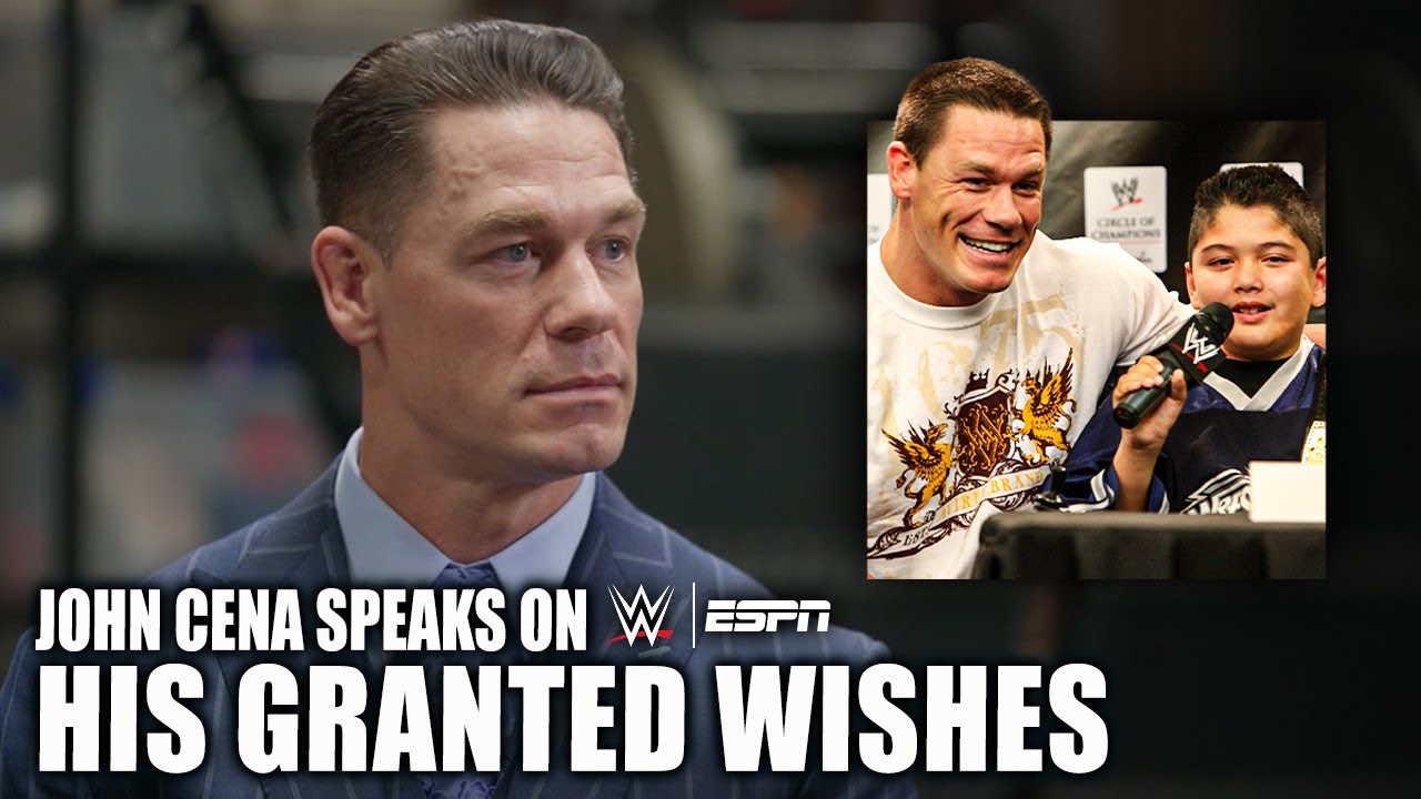 John Cena discusses completing the most wishes for Make-A-Wish | WWE on ESPN