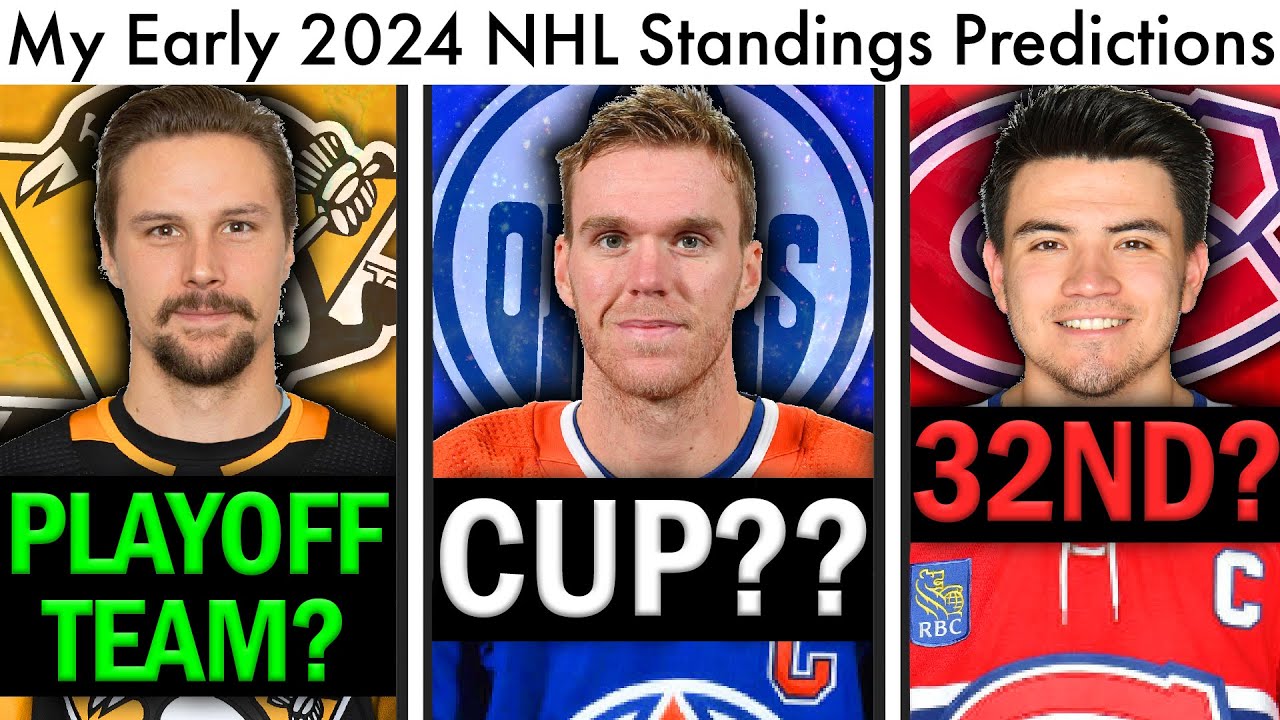My 2024 NHL Standings Predictions and Stanley Cup Winner! (Hockey Playoffs Picks and Karlsson Rumors)