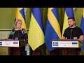 Володимир Зеленський і Магдалена Андерссон зробили заяви за підсумками зустрічі в Києві