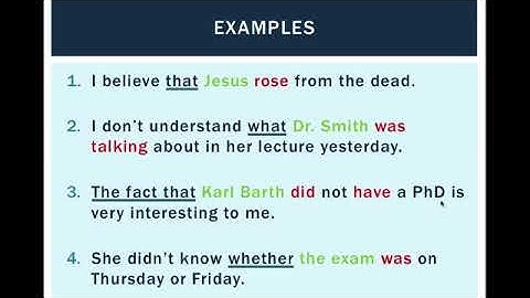 Unit 4 Noun Clauses Video