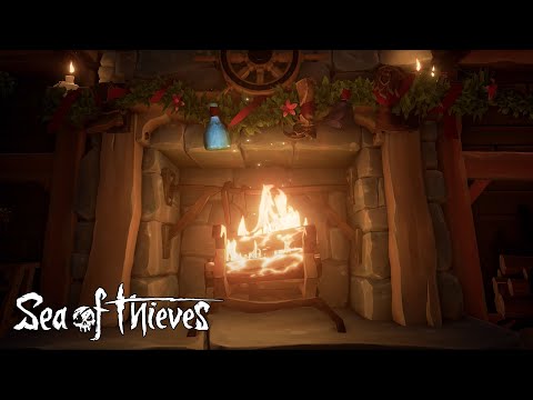 One Hour Cosy Tavern Fireplace in 4K: Official Sea of Thieves