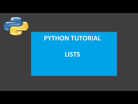 Python Tutorial: Lists