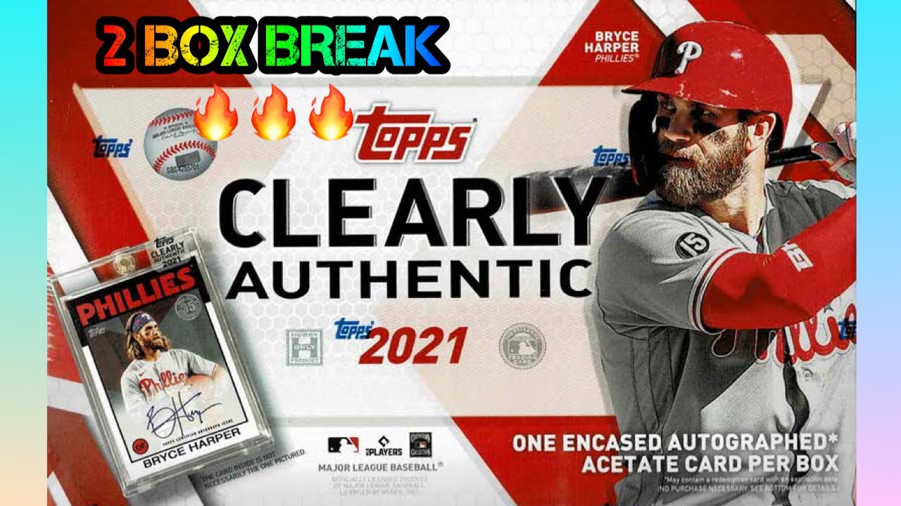 MLB】-topps CLEARLY AUTHENTIC BASEBALL 2021 BOX BREAK- - YouTube