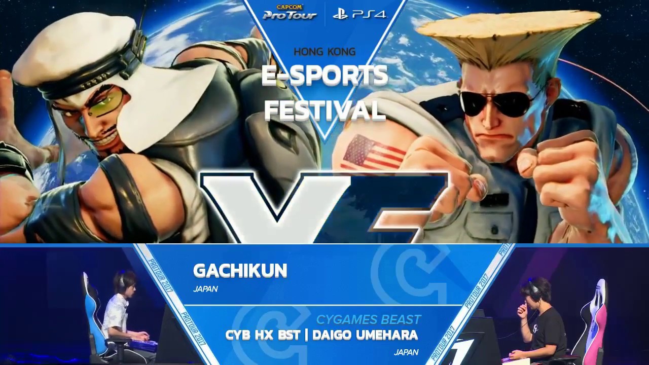 E Sports Festival Hong Kong 2017 Results Japan S Hx Cyg Bst Daigo Umehara Wins Update Highlights Capcom Pro Tour